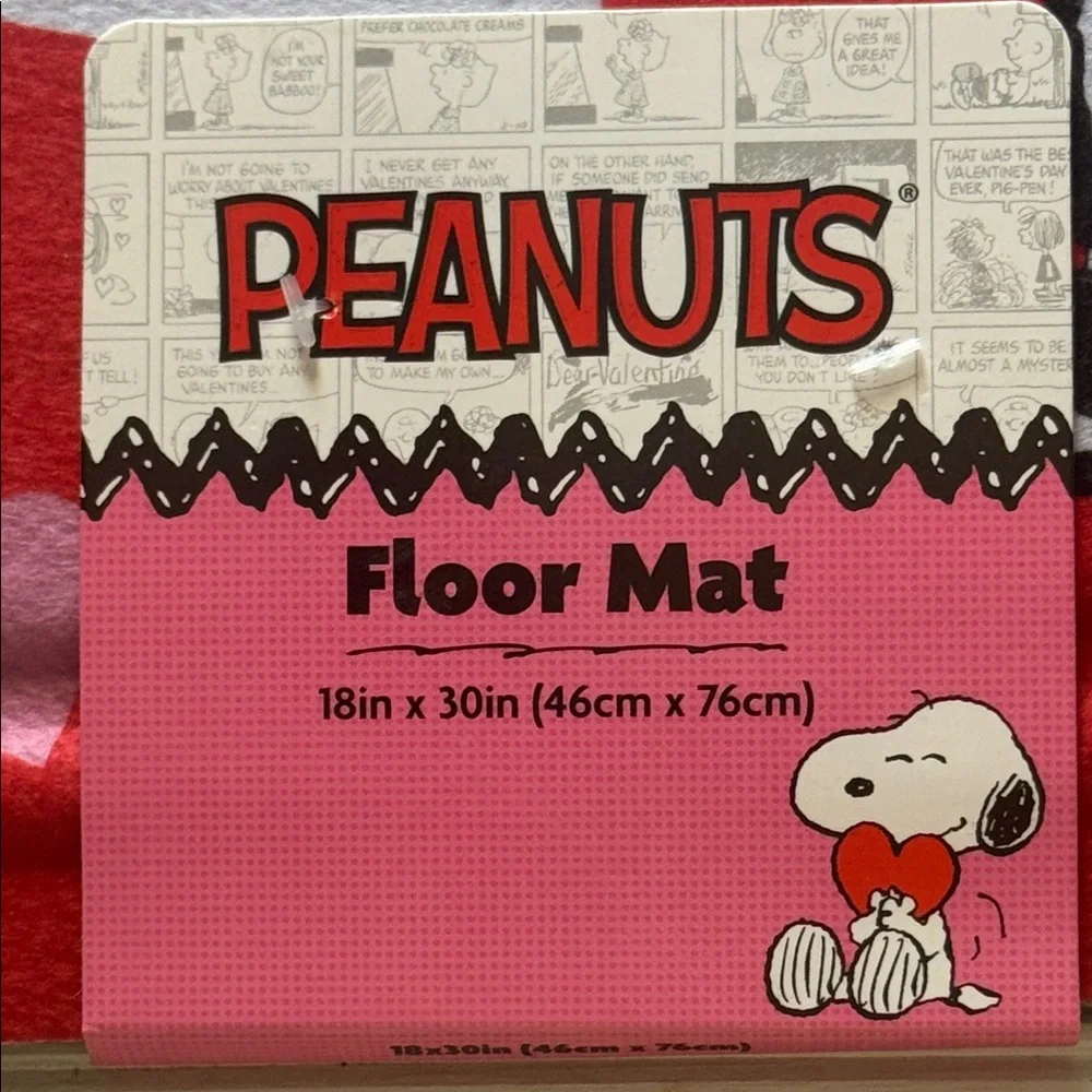 Peanuts : Valentines Red and Pink Snoopy Welcome Mat